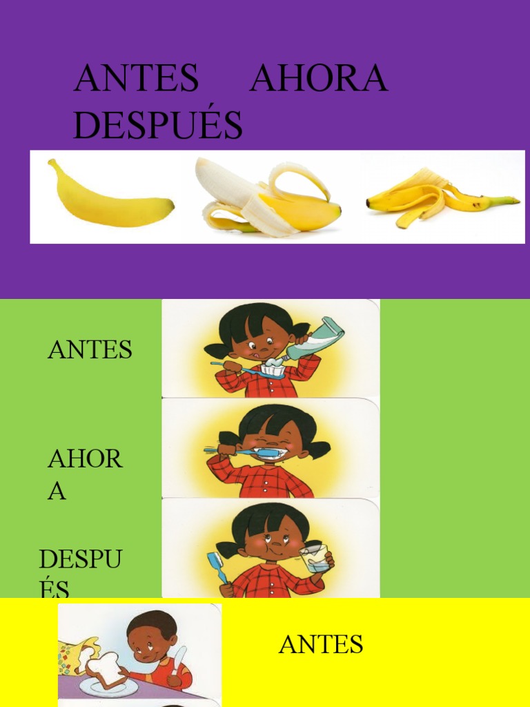 Ejemplos de Antes, Ahora y Después | PDF