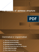 Syntax: The Analysis of Sentence Structure