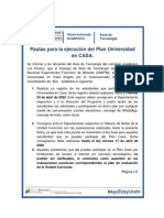 Aviso CAT.pautas Para El Plan Casa. Profesores