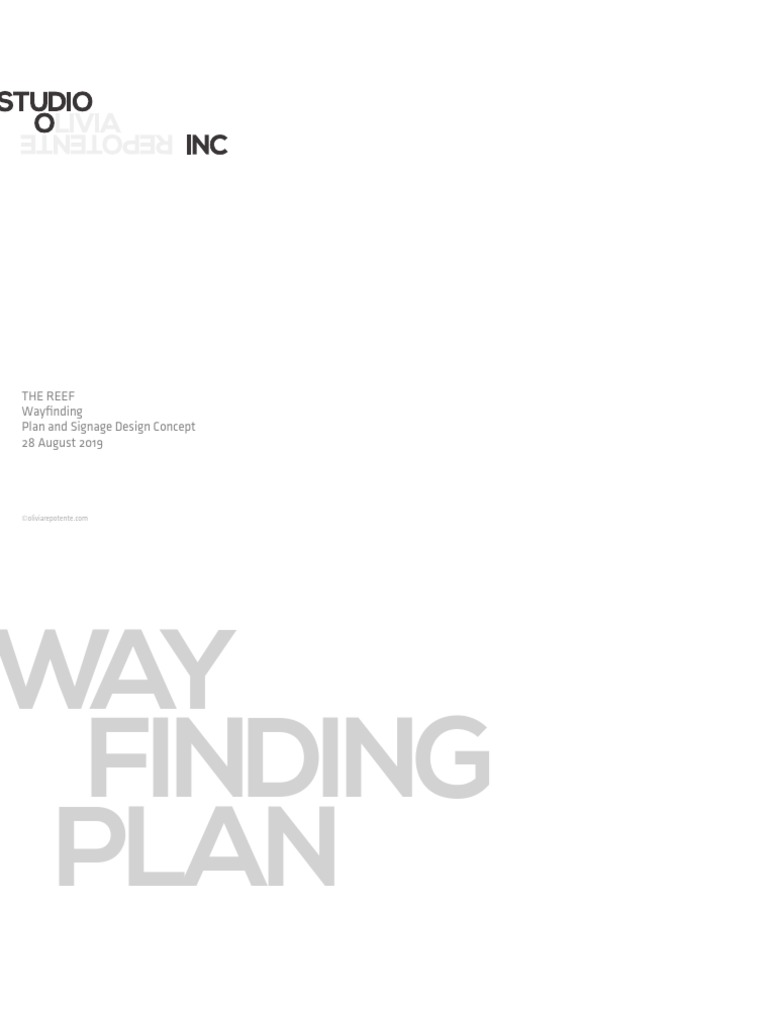 The Reef Wayfinding Plan and Signage Design Concept 28 August 2019 | PDF