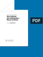 Bononcini Due Sinfonie Per Violoncello e B.C