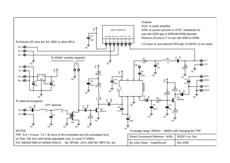 Receptor NE602 DC | PDF | Electromagnetism | Information And