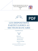 Les Dispositions Particulieres Au Secteur Bancaire