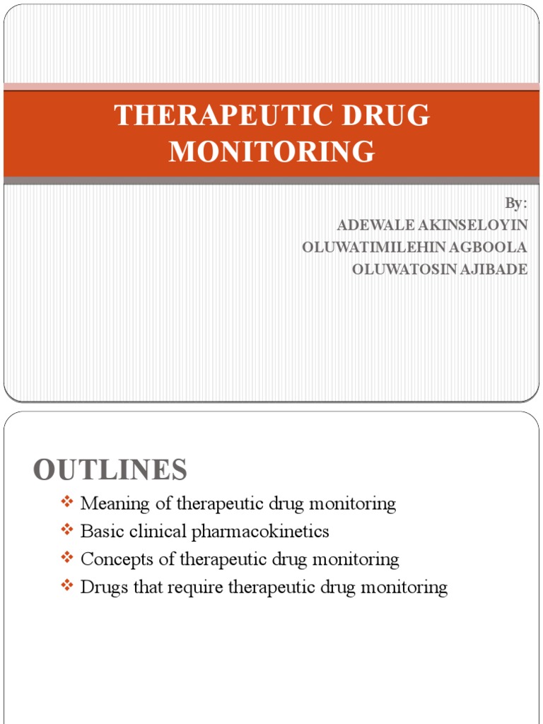 Overview of Therapeutic Drug Monitoring | PDF | Pharmacokinetics ...