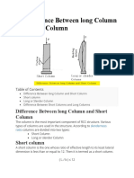 Difference Between Long Column and Short Column