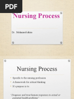 Nursing Process: DR - Mohamed Idriss