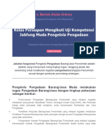 Bimtek - Persiapan Mengikuti UKom JF Muda Pengelola PBJ