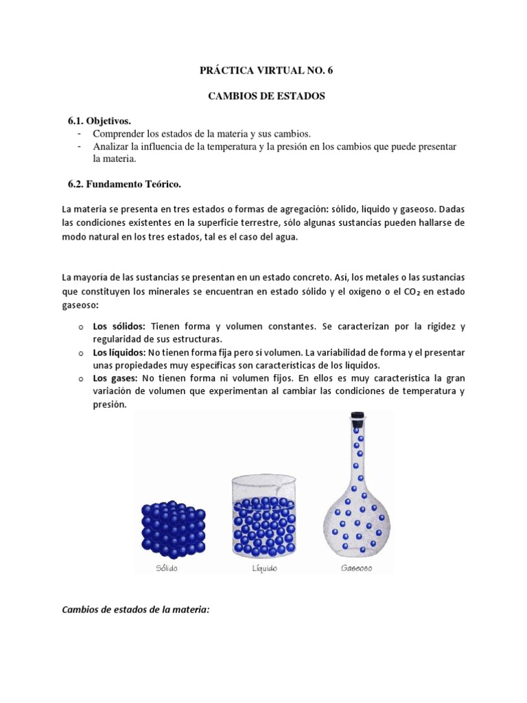 Sólidos Líquidos Y Gases Cambios De Estado