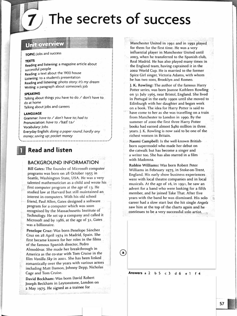 Corrections Unit 7 | PDF | Linguistique | Langues