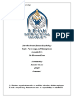 Introduction to Human Psychology