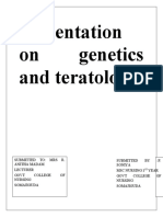 Genetics and Teratology