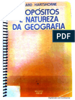 HARTSHORNE, R. Propósitos e Natureza Da Geografia