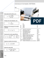 Formulas Generales de Mecanizado