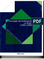 Formação de professores no Brasil: análise da produção acadêmica (1990-1998