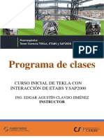 Curso inicial Tekla con interacción ETABS y SAP2000