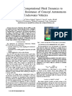 The Use of Computational Fluid Dynamics To Assess The Hull Resistance of Concept Autonomous Underwater Vehicles