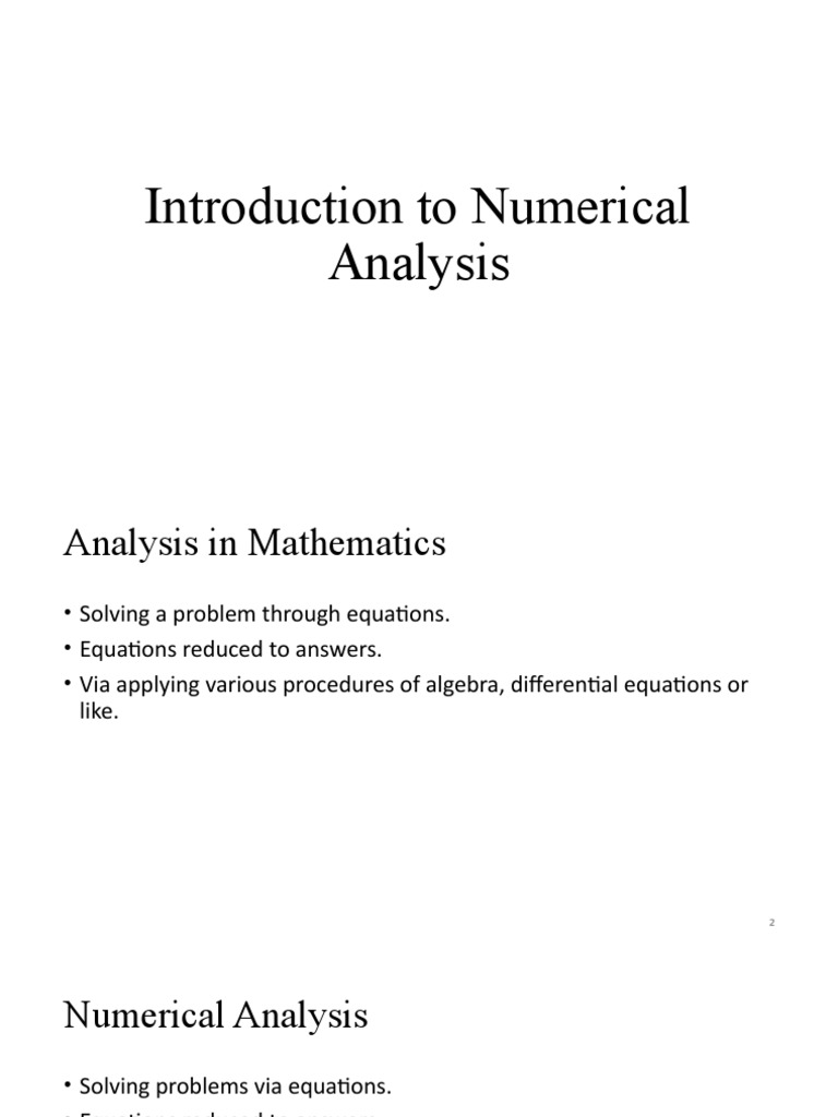 Introduction To Numerical Analysis | PDF | Numerical Analysis | Rounding