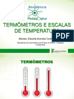 Medição de temperatura: termômetros e escalas térmicas