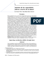 Mejoramiento de Las Capacidades Coordinativas A Través de La Danza