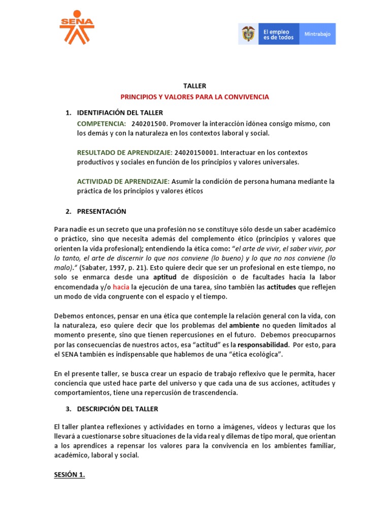 Ética y Valores para la Convivencia | PDF | Los símbolos | Aprendizaje