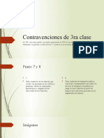 Contravenciones de 3ra Clase