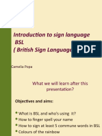 Introduction To Sign Language