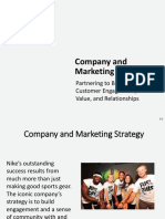 Company and Marketing Strategy: Partnering To Build Customer Engagement, Value, and Relationships