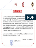 Comunicado Directores 03 de Junio Del 2021