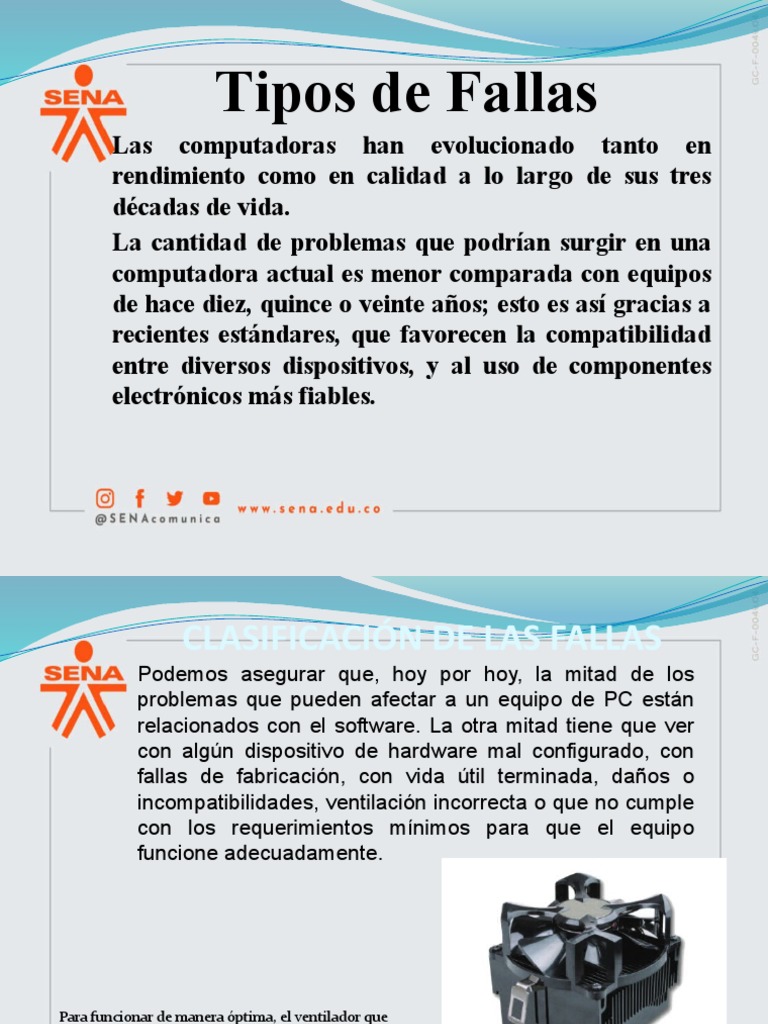 Tipos De Fallas En Computadoras Pdf Hardware De La Computadora Bios