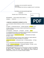 Examen Parcial Deeducación Sanitaria