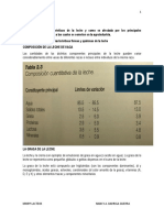 Características de la leche y efecto de tratamientos térmicos