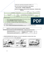 Evaluacion -Historia 3°-Basico