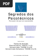 ATENÇÃO DISCRIMINATIVA - CONCENTRADA - COMPLEXA