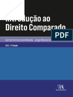 INTRODUÇÃO AO DIREITO COMPARADO – CARLOS FERREIRA – 3ª EDIÇÃO - 2013