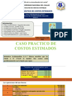 Contabilidad de Costos II - Grupo 5 - Caso Práctico de Costos Estimados