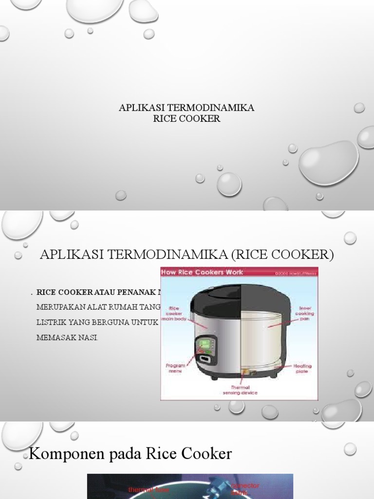 Penerapan Termodinamika pada Rice Cooker | PDF | Teknologi & Rekayasa