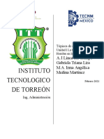 Instituto Tecnologico de Torreón: A I Línea Del Tiempo Gabriela Triana Lira M.A. Irma Angélica Medina Martínez