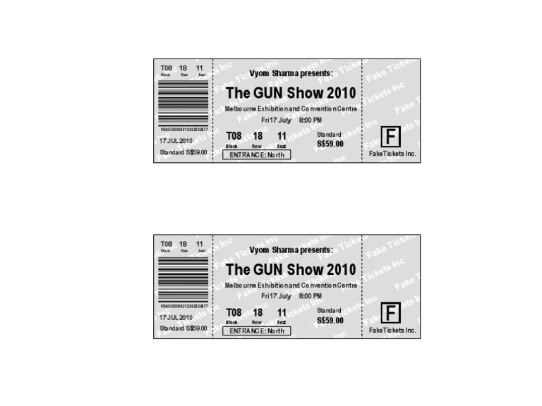 Gun Show Tickets v02 - Vyom Edition | PDF