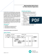 MAX30105 High-Sensitivity Optical Sensor For Smoke Detection Applications