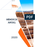 Memoria Anual Sierra Gorda SCM 2020