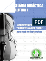 Miscelanea Didáctica y Analítica I - Concierto para Violín y Orquesta by Juan José Muñoz González