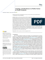 Risk Perception, Accounting, and Resilience in Public Sector Organizations: A Case Study Analysis