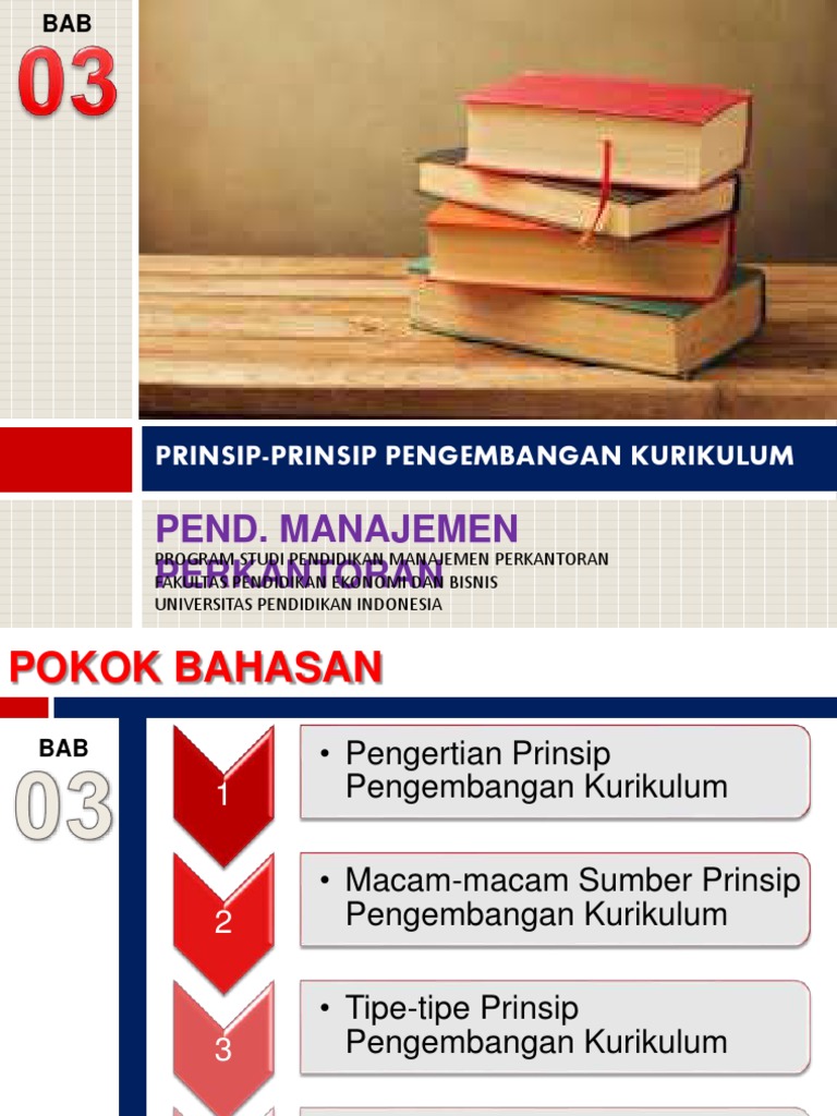 Prinsip Pengembangan Kurikulum | PDF