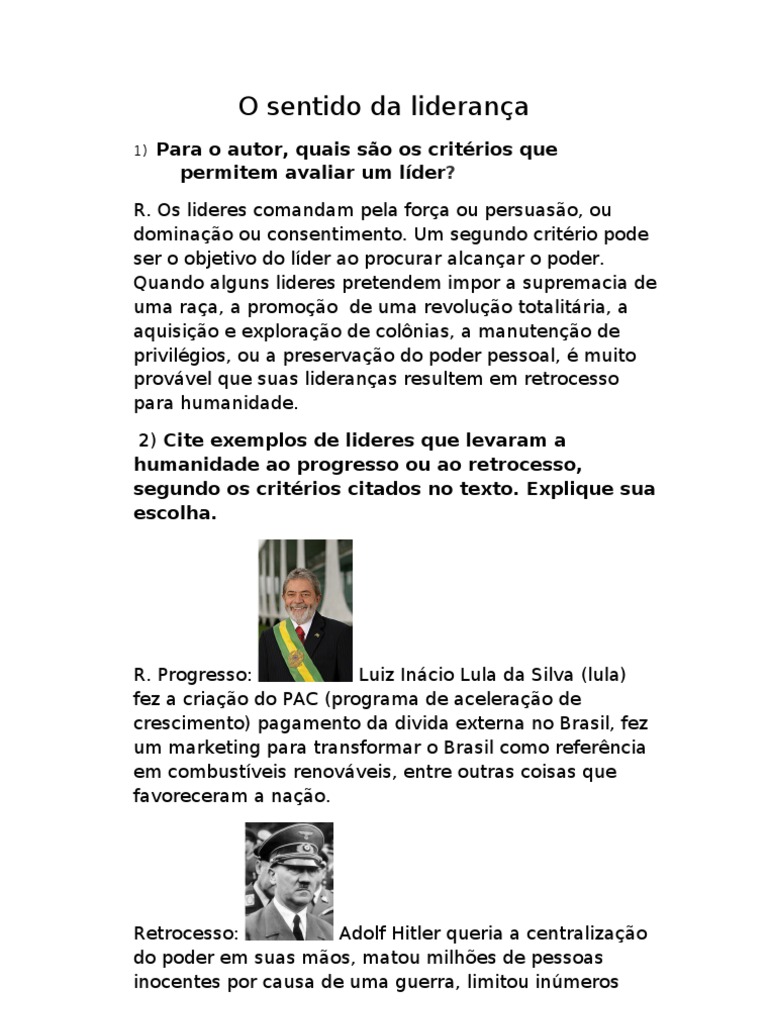 O Sentido Da Liderança | PDF