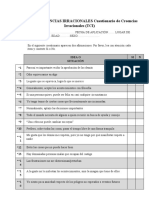 Test de Creencias Irracionales