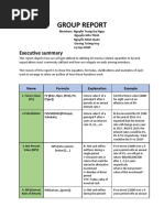 Group Report: Executive Summary