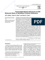 Structure of The Thermolabile Mutant Aldolase B, A149P Molecular Basis of Hereditary Fructose Intolerance