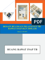 Desain Ruangan Pelayanan TB - Rawat Inap - Isolasi