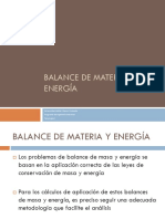 Balance de Materia y Energ A PDF