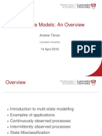 Multi-State Models: An Overview: Andrew Titman